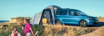 VW Freizeitmobil Caddy California Seitenansicht