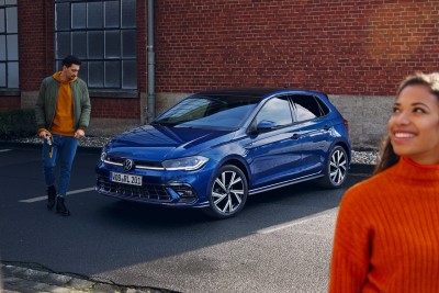 VW Modell Polo Frontansicht und Seitenansicht