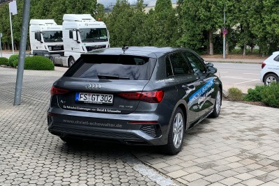 Ersatzwagen Fahrschule Heckansicht Audi